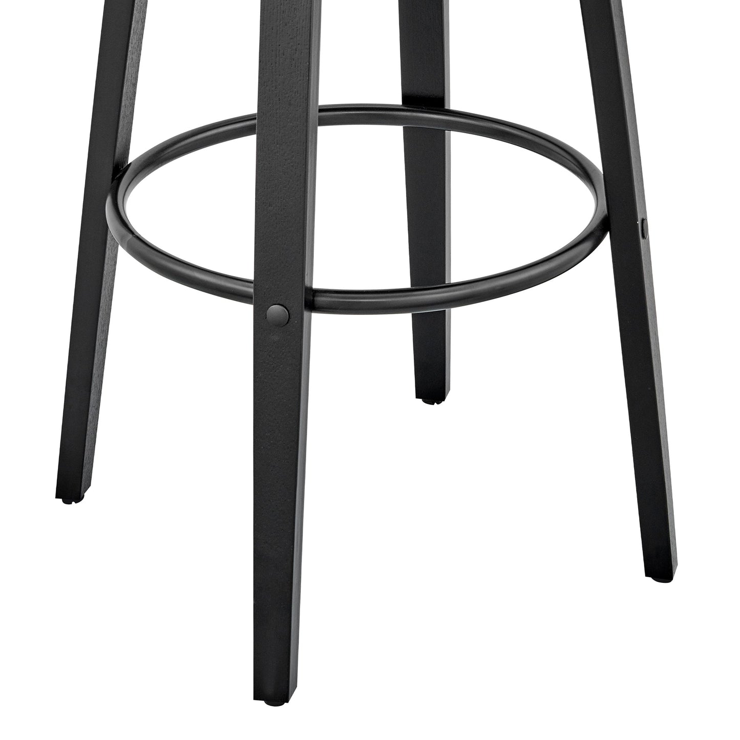 Julius Faux Leather and Wood Bar Stool - Available in Multiple Heights and Finishes