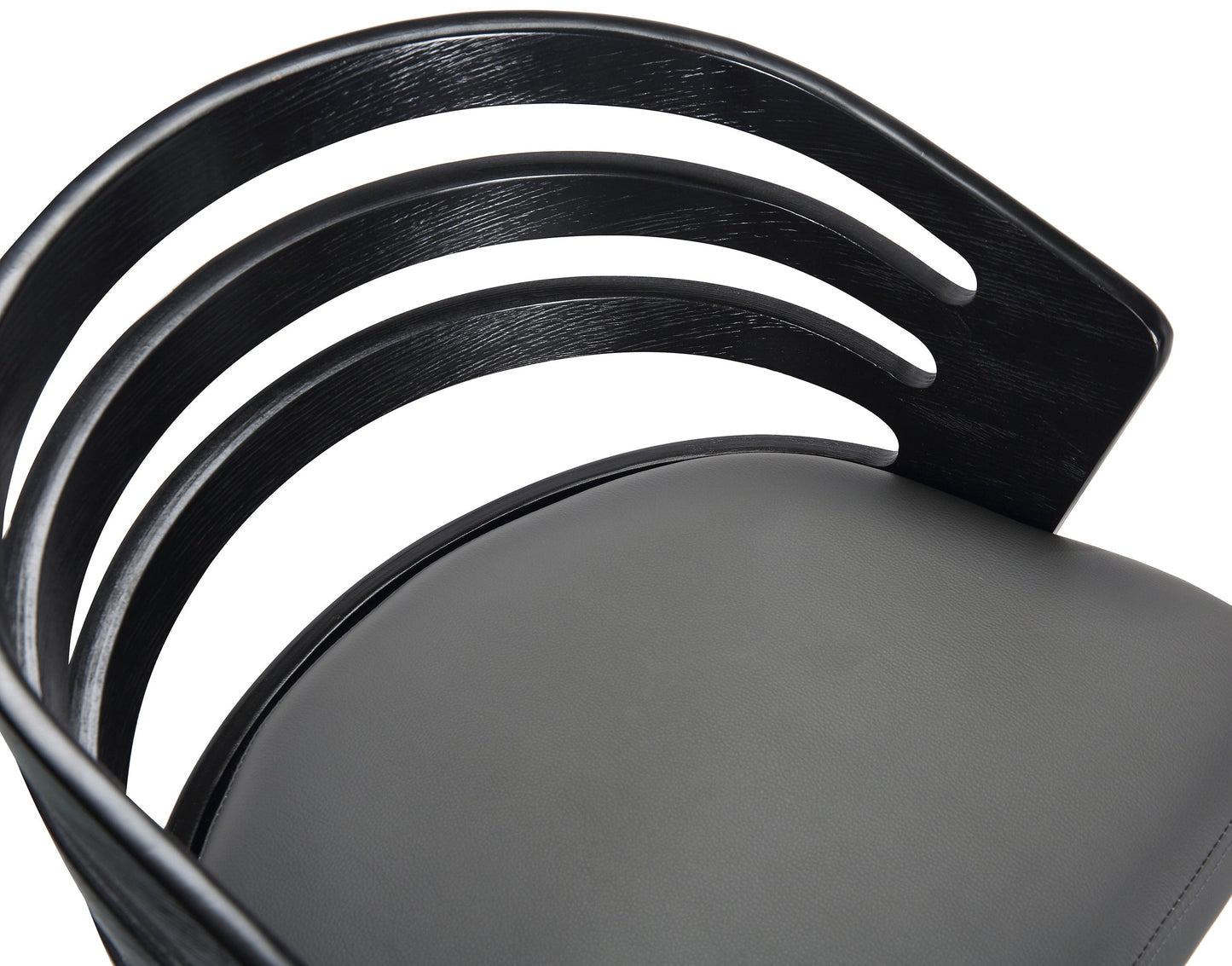 Jayden Counter and Bar Height Swivel Faux Leather and Wood Bar Stool