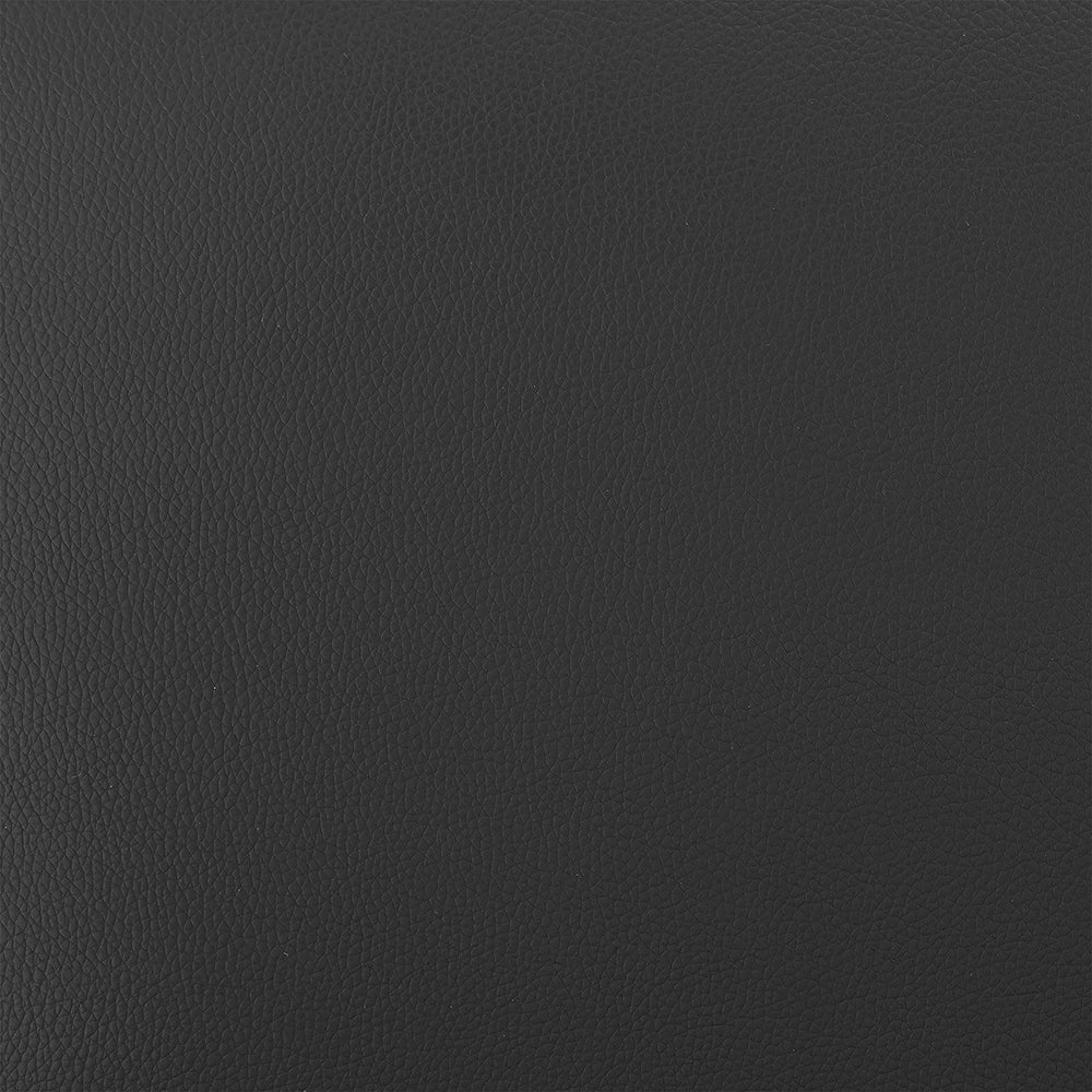 Larisa Adjustable Wood Bar Stool in Faux Leather with Golden Bronze and Black Metal