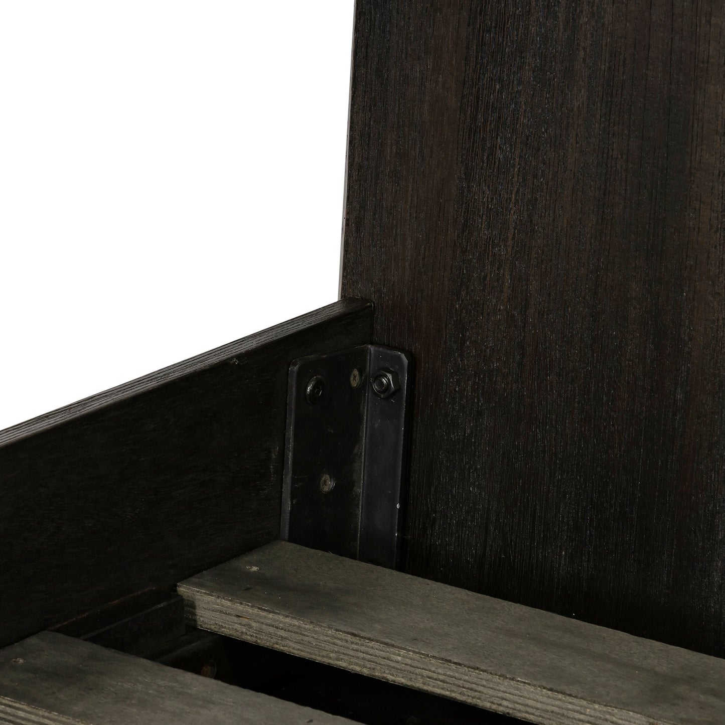 Baly Acacia Mid-Century Sandblast Platform Bed