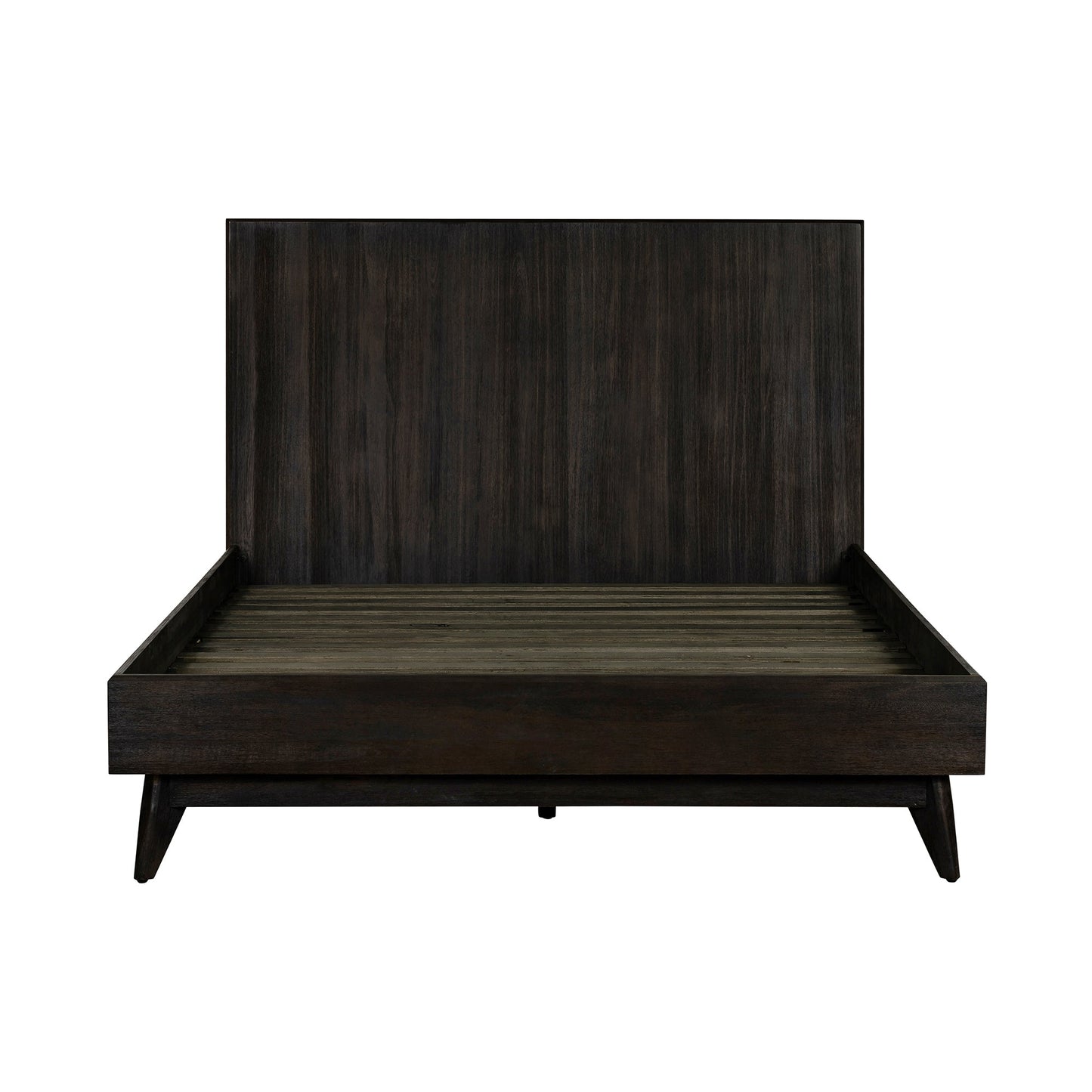 Baly Acacia Mid-Century Sandblast Platform Bed