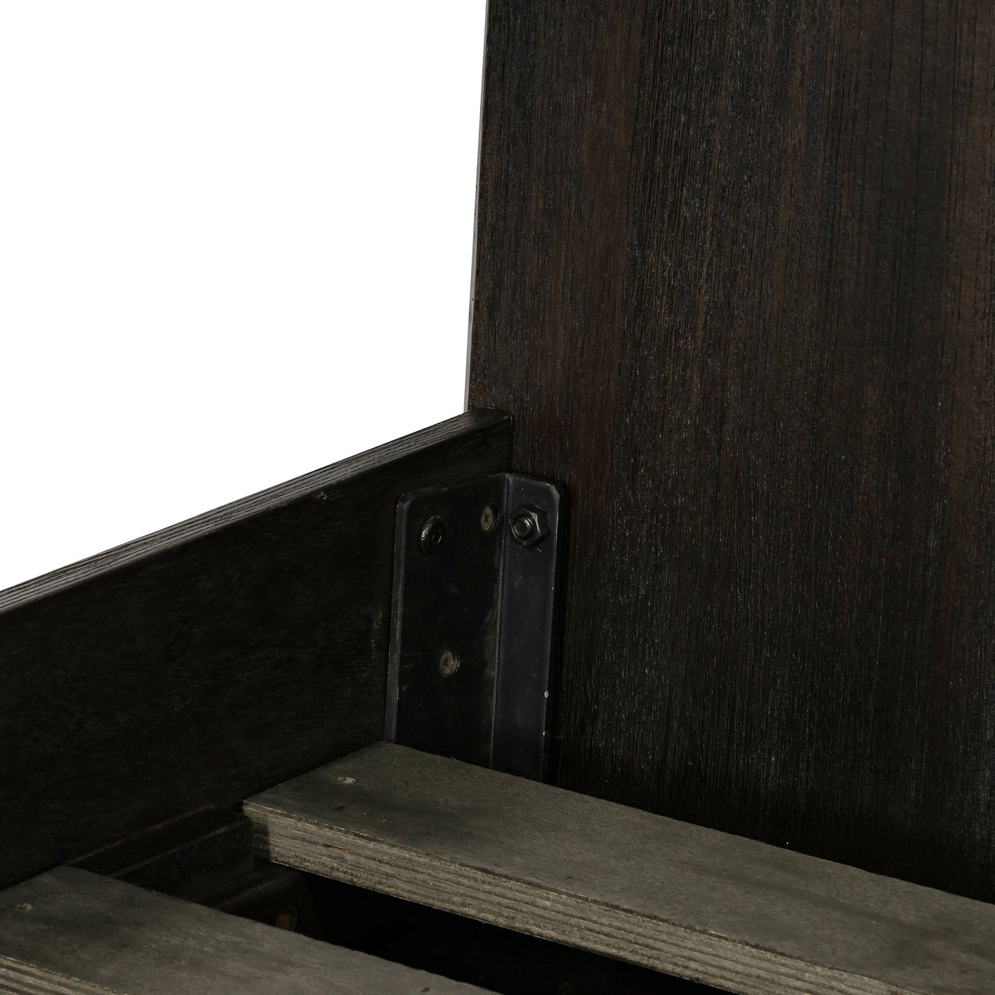 Baly Acacia Mid-Century Sandblast Platform Bed