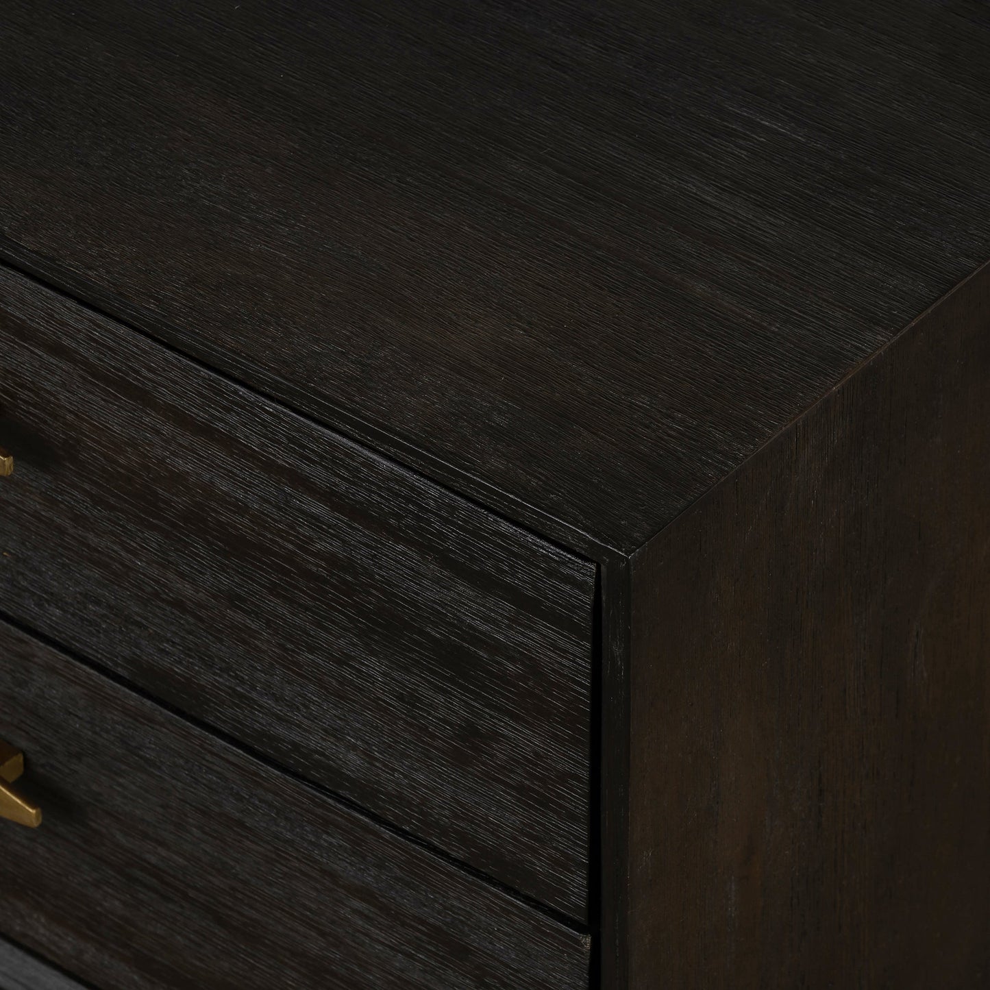 Baly Acacia Mid-Century 2 Drawer Night stand