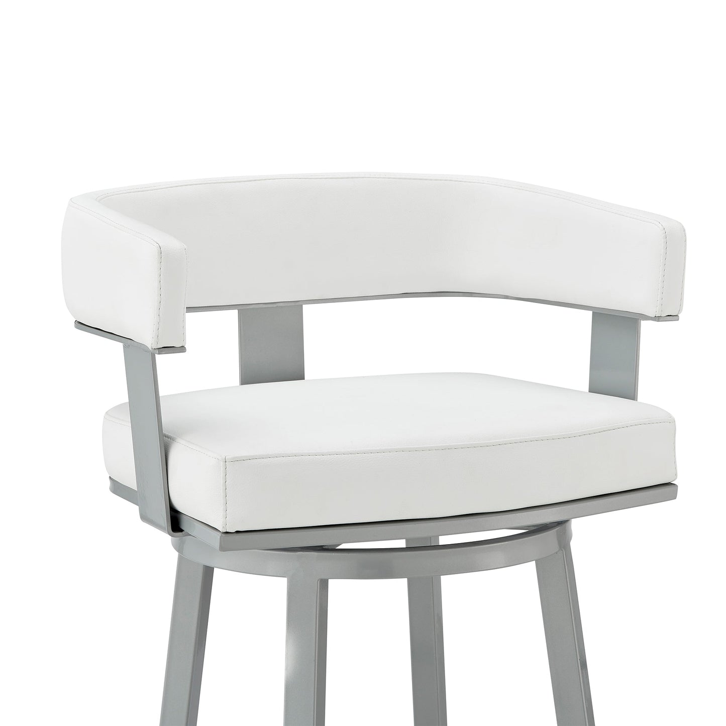 Lorin Swivel Bar Stool in Various Finishes and Faux Leather Options