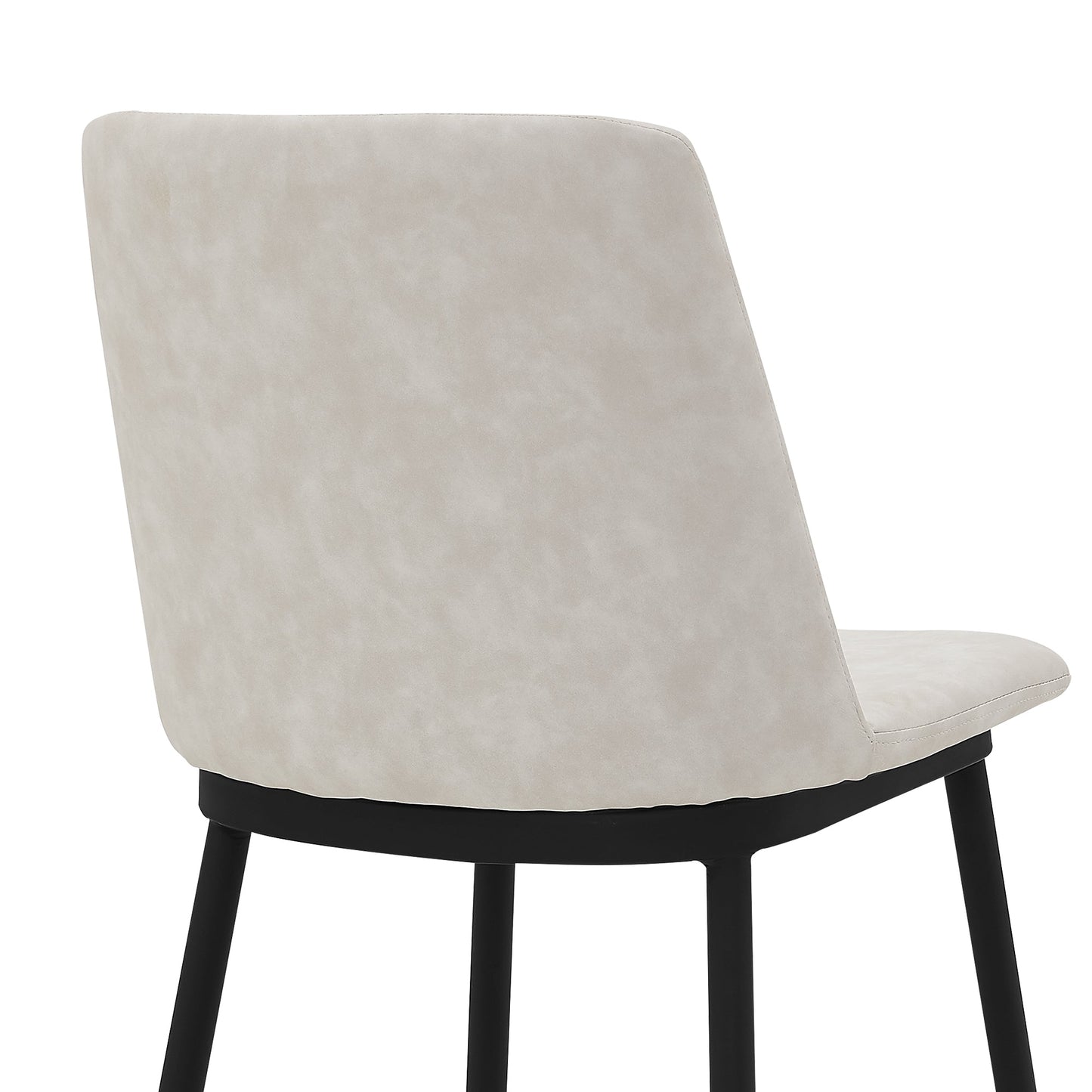 Messina 26" Faux Leather and Metal Counter Height Bar Stool