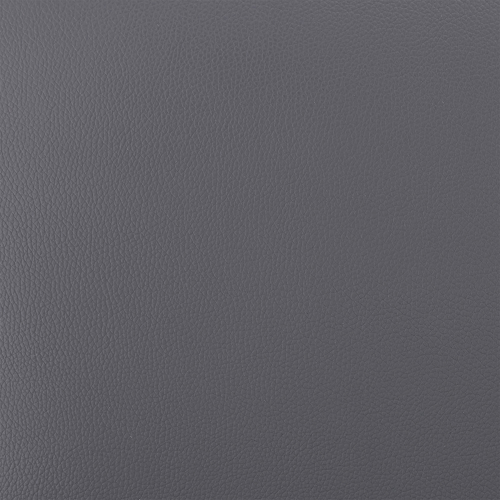 Willow 25.5" Swivel Black Wood Counter Stool in Gray Faux Leather with Black Metal