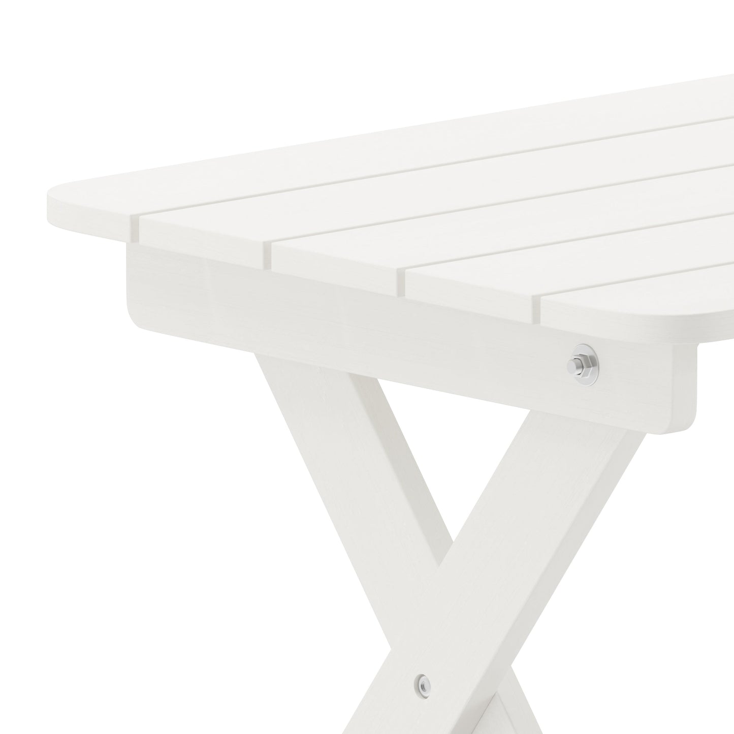 White Folding Adirondack Table LE-HMP-2012-1620H-WT-GG
