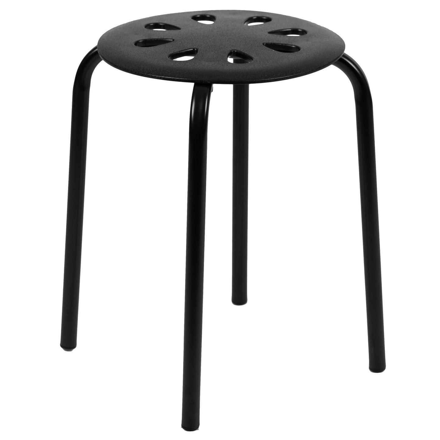 5PK Black 17.5"H Stack Stools LE-S1-BLACK-GG