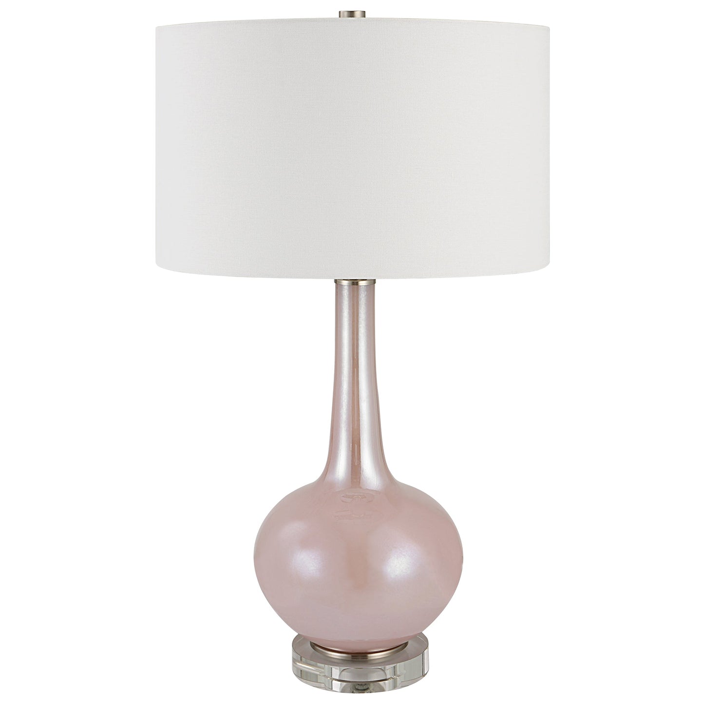 Uttermost Rosa Pink Glass Table Lamp