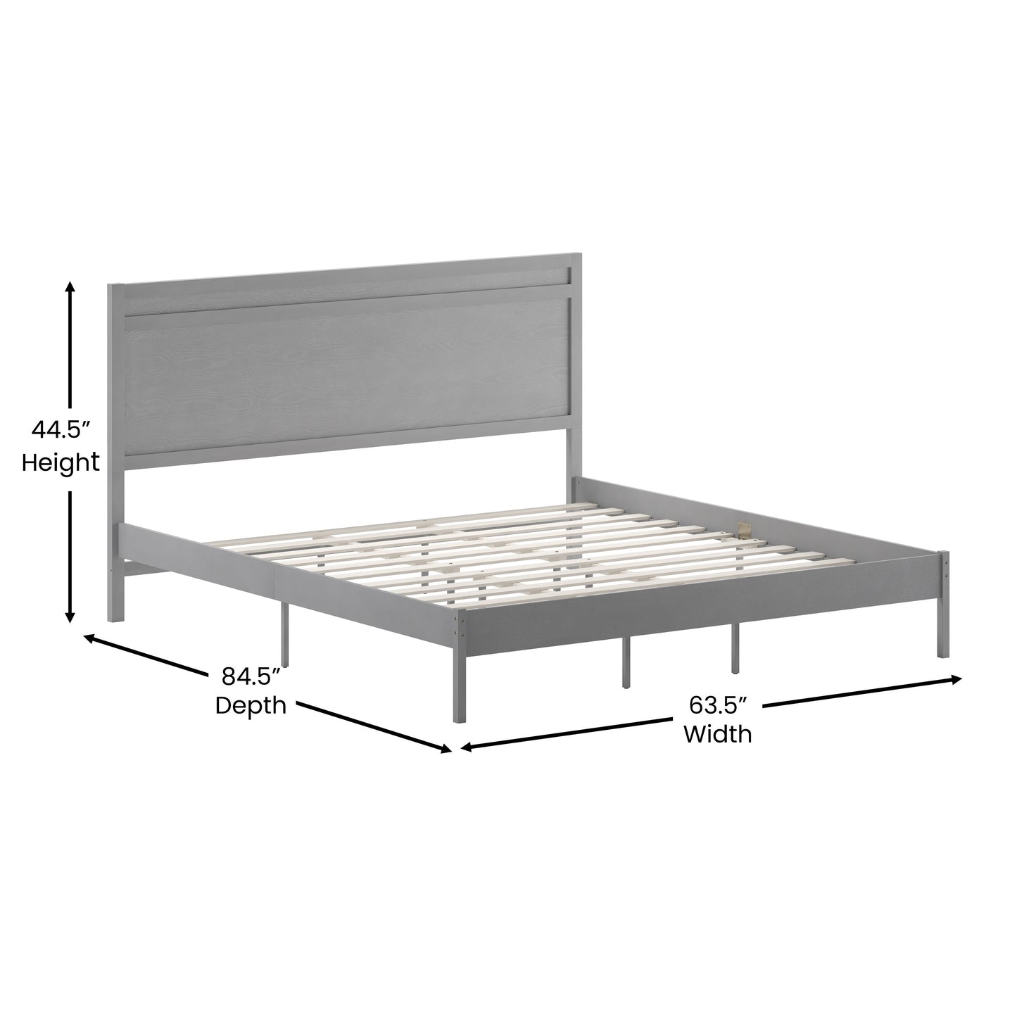 Wooden Platform Bed Collection - Full, King, Queen Sizes Available