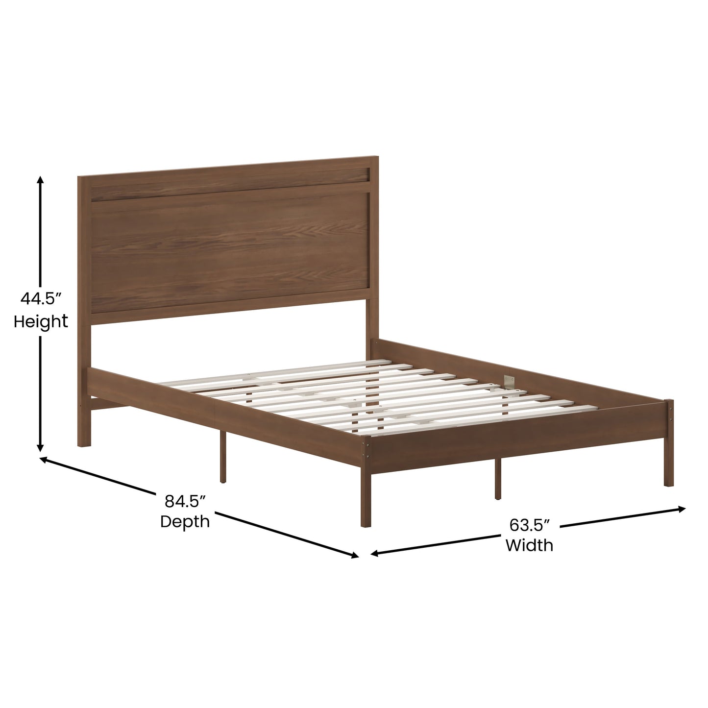 Wooden Platform Bed Collection - Full, King, Queen Sizes Available