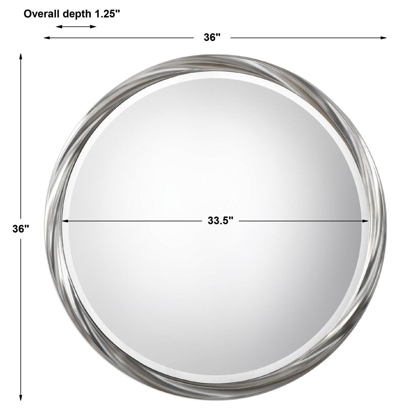Uttermost Orion Silver Round Mirror