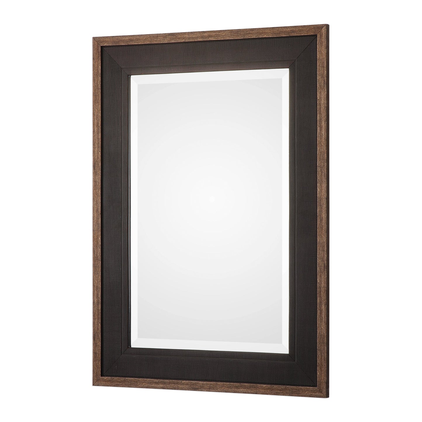 Uttermost Staveley Rustic Black Mirror