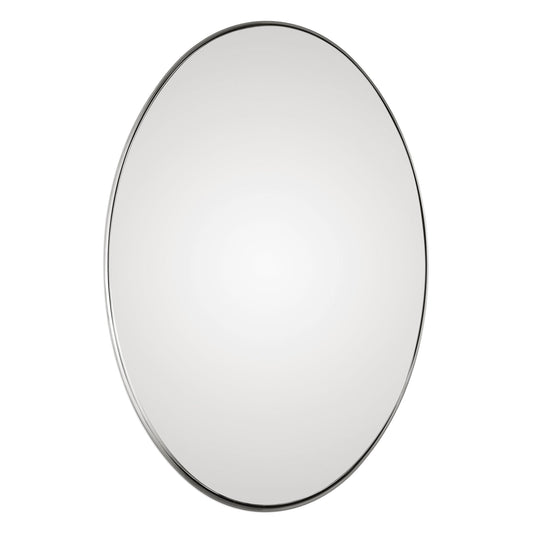 Uttermost Pursley Brushed Nickel Oval Mirror