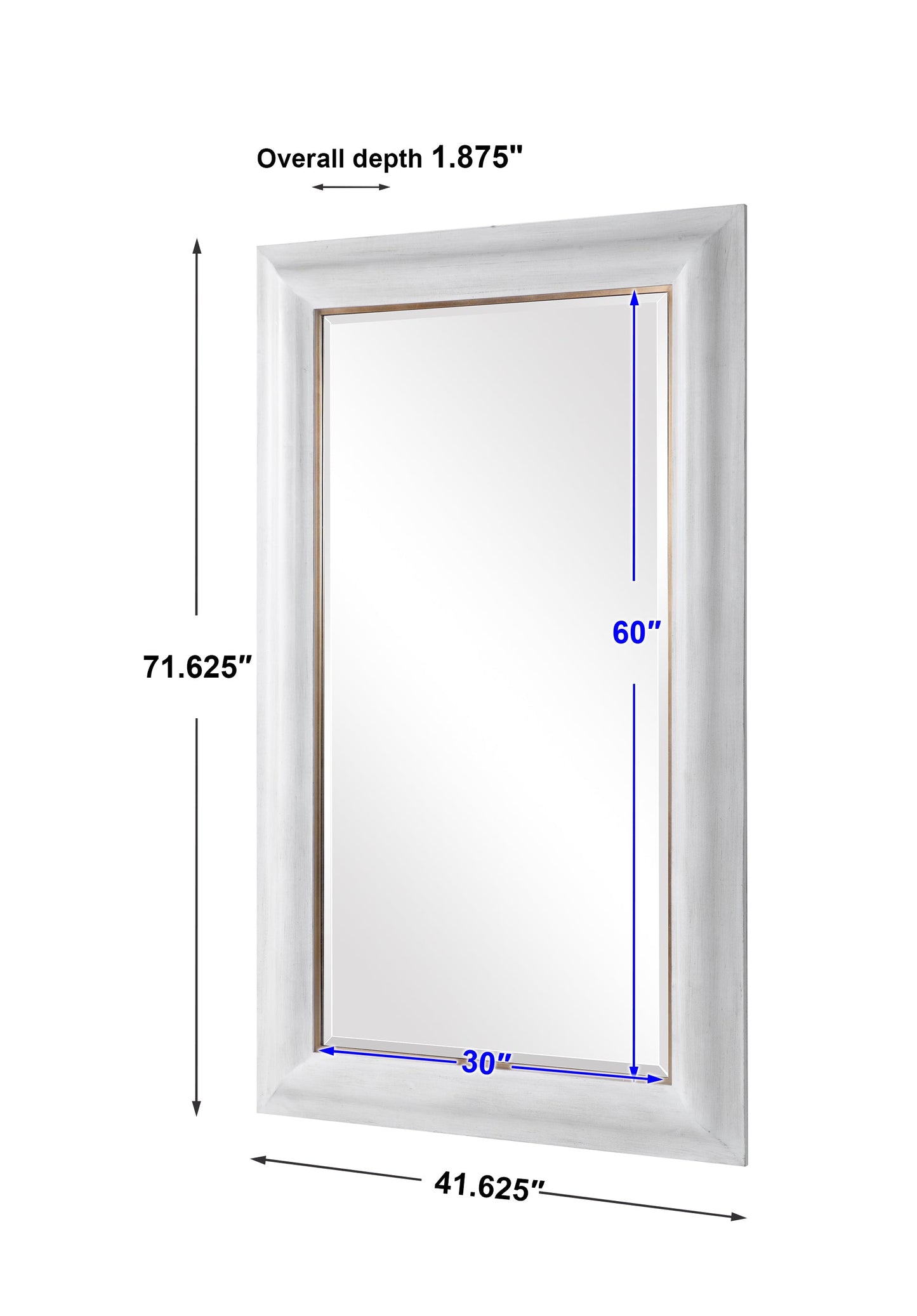 Uttermost Piper Large White Mirror