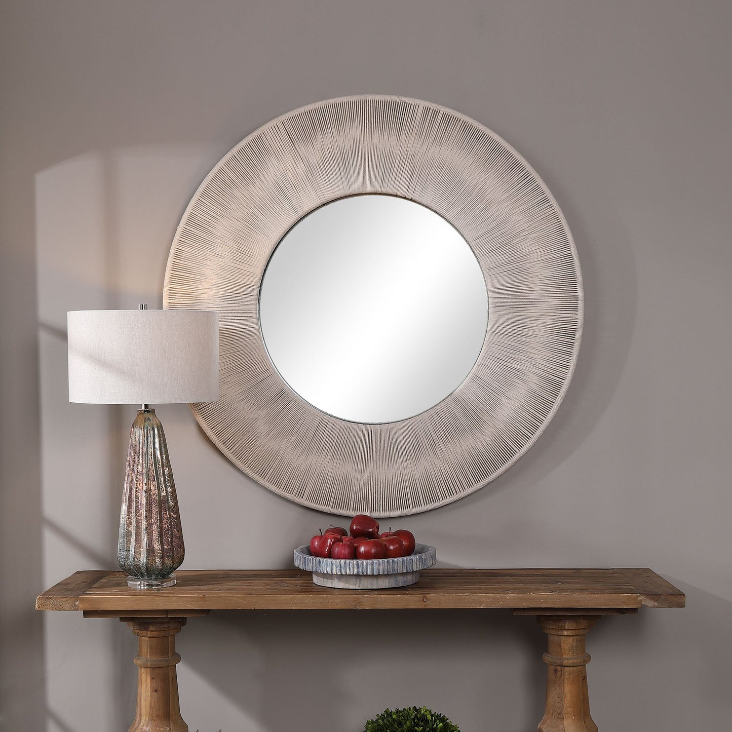 Uttermost Sailor's Knot Round Mirror