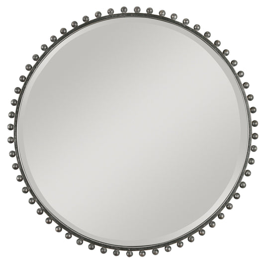 Uttermost Taza Round Iron Mirror