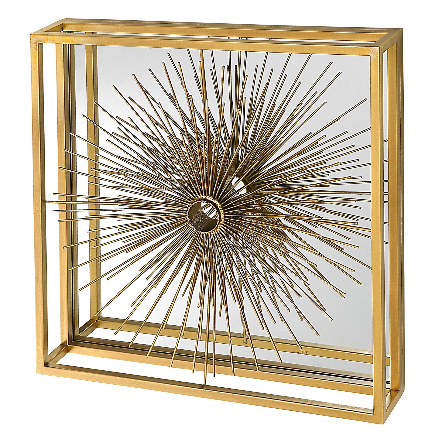 Uttermost Starlight Mirrored Brass Wall Decor