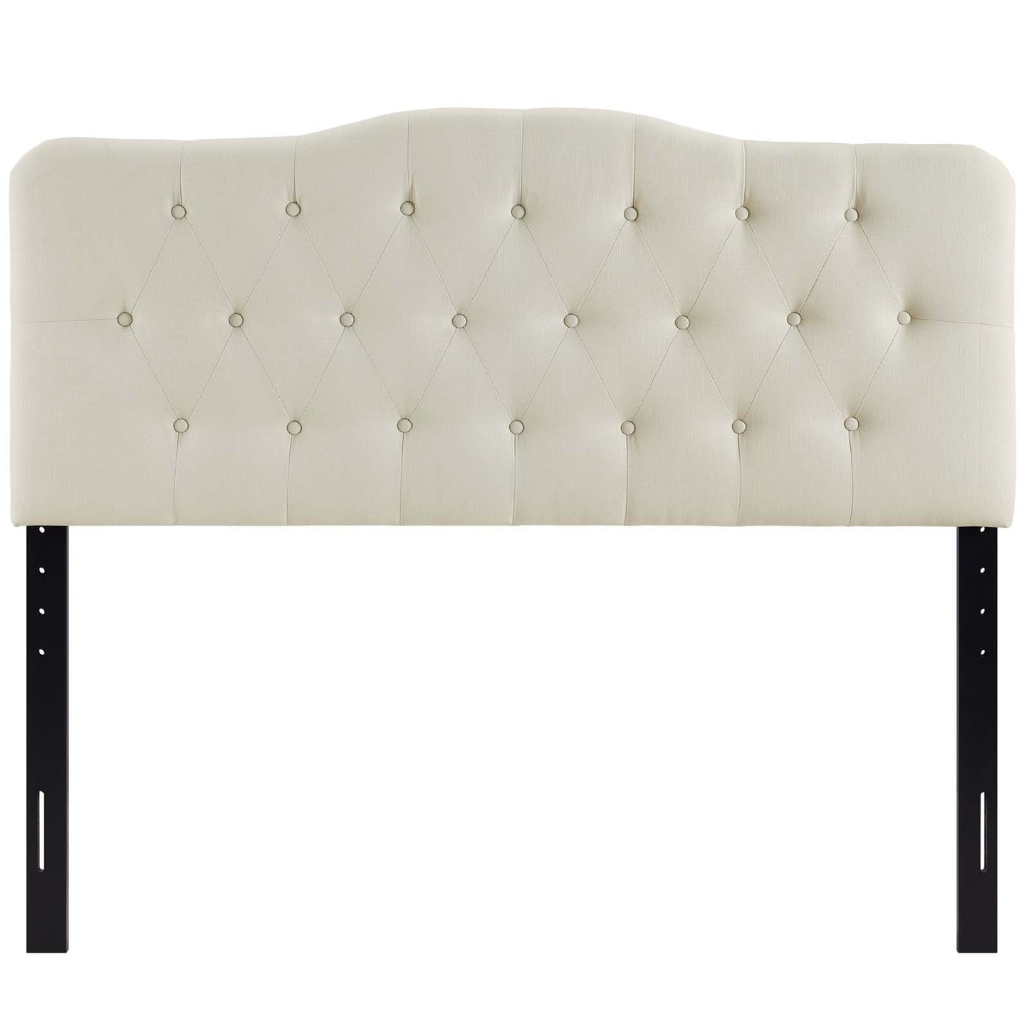 Annabel Queen Upholstered Fabric Headboard Ivory MOD-5154-IVO