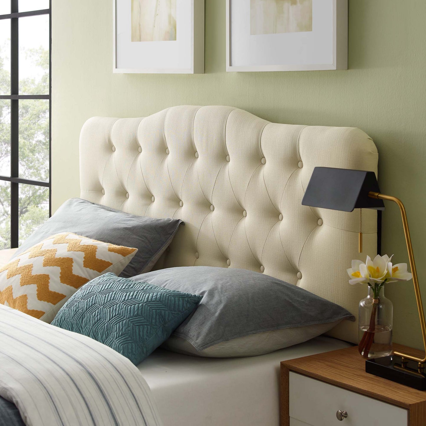 Annabel Upholstered Headboard by Modway