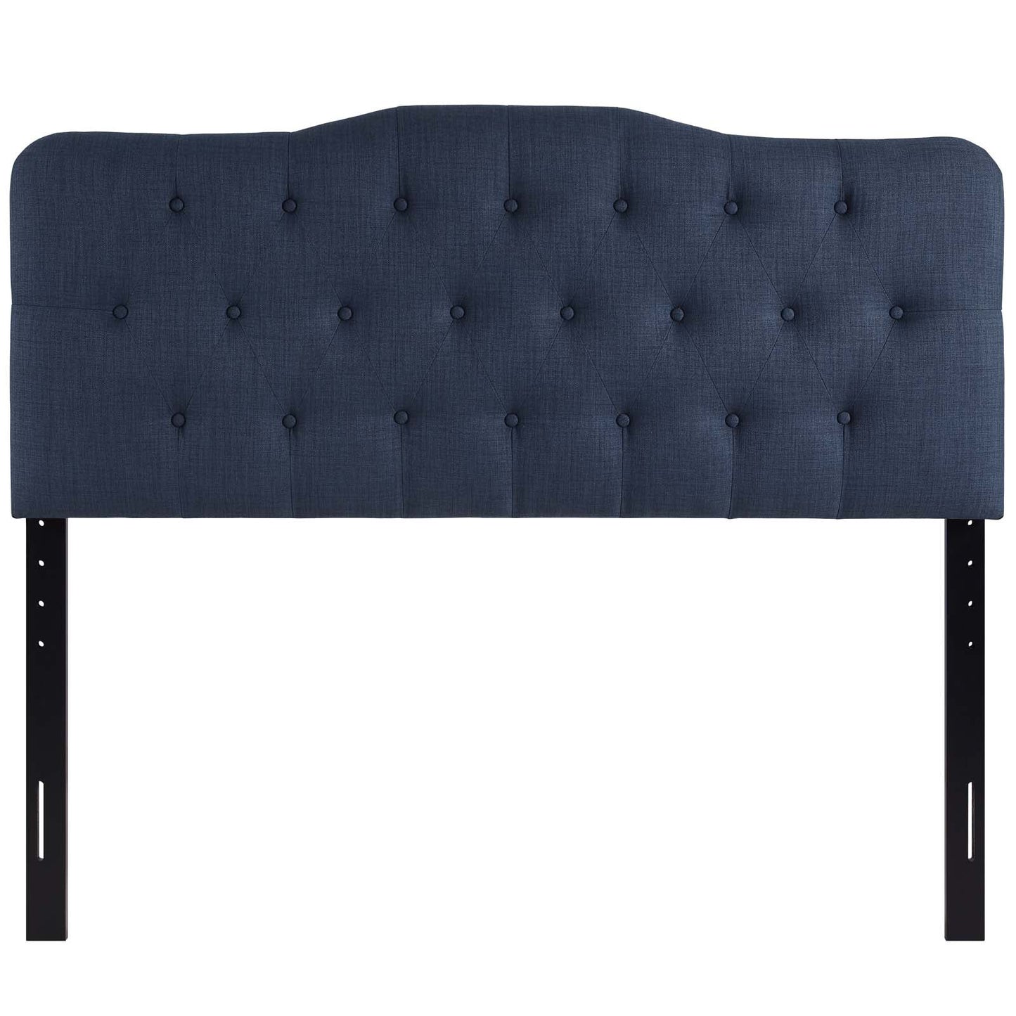 Annabel Queen Upholstered Fabric Headboard Navy MOD-5154-NAV