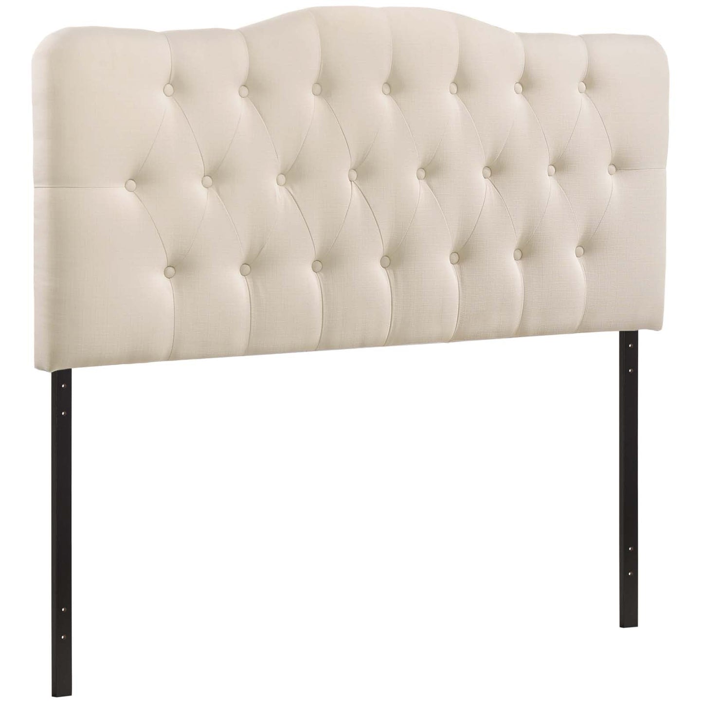 Annabel Full Upholstered Fabric Headboard Ivory MOD-5156-IVO