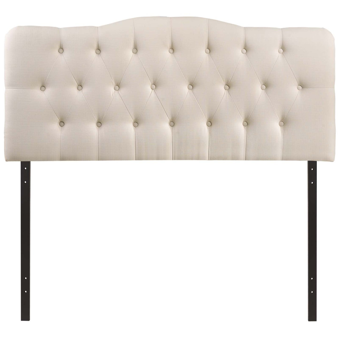 Annabel Full Upholstered Fabric Headboard Ivory MOD-5156-IVO