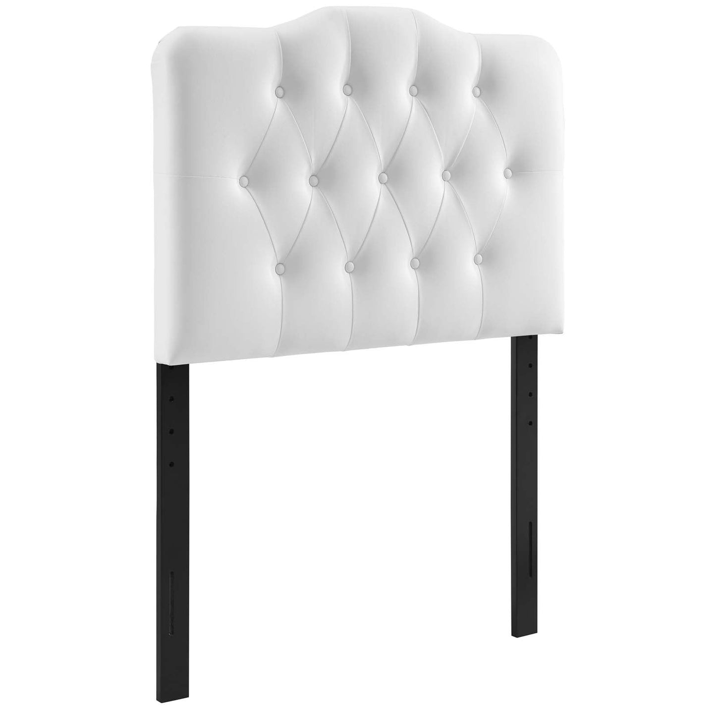 Annabel Twin Upholstered Vinyl Headboard White MOD-5161-WHI