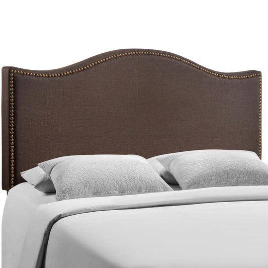 Curl Nailhead Upholstered Queen Headboard by Modway MOD-5206-DBR