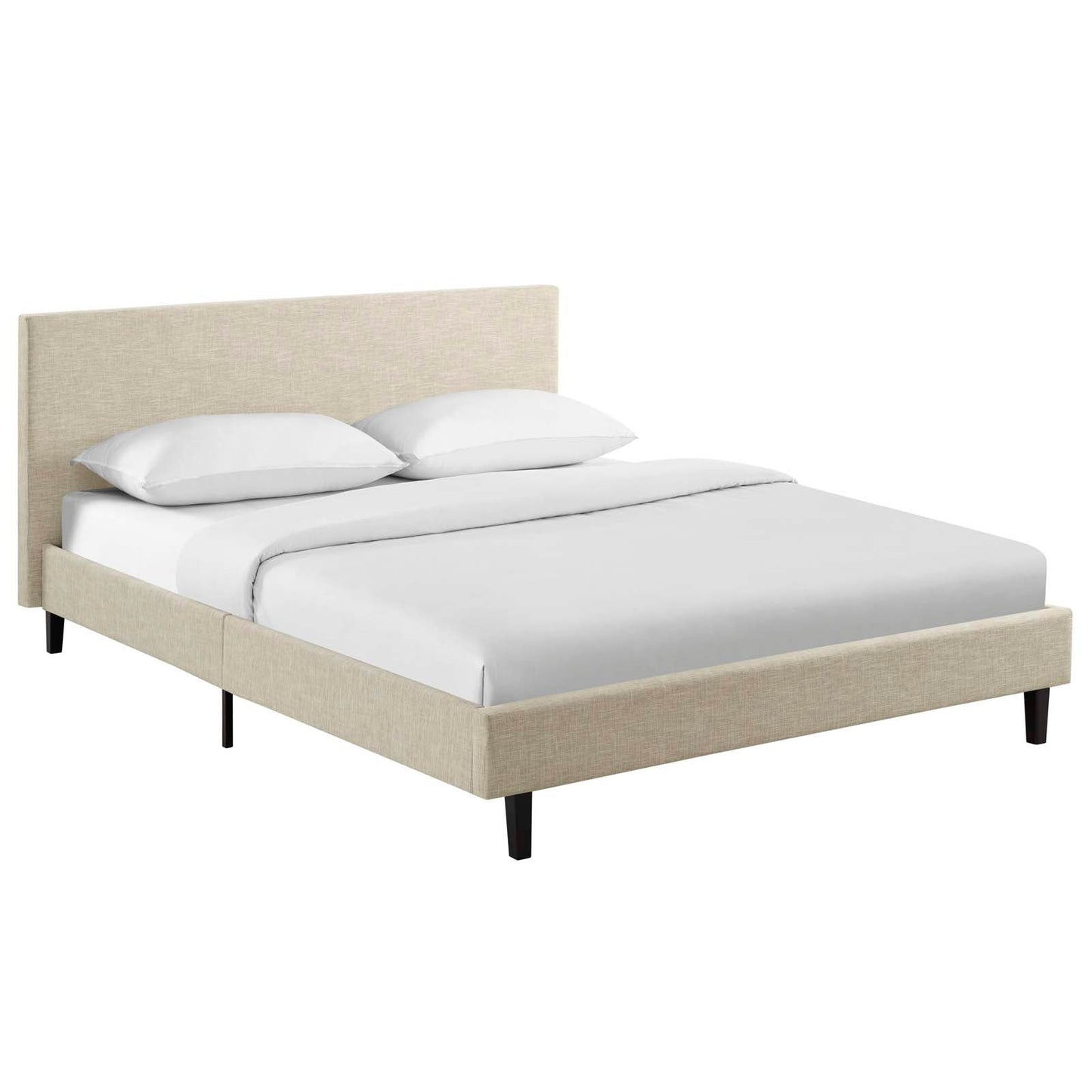 Anya Full Fabric Bed Beige MOD-5418-BEI