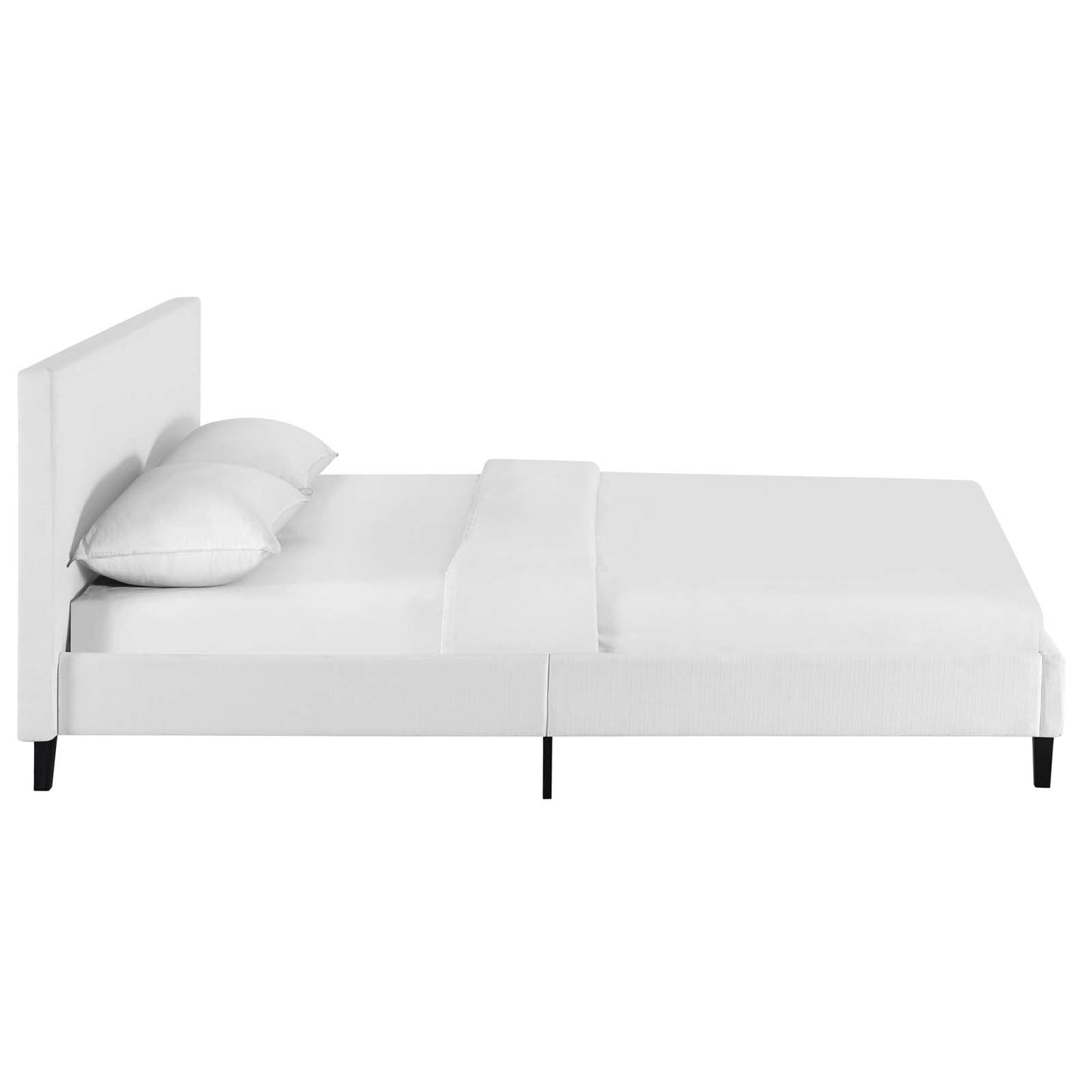Anya Full Fabric Bed White MOD-5418-WHI