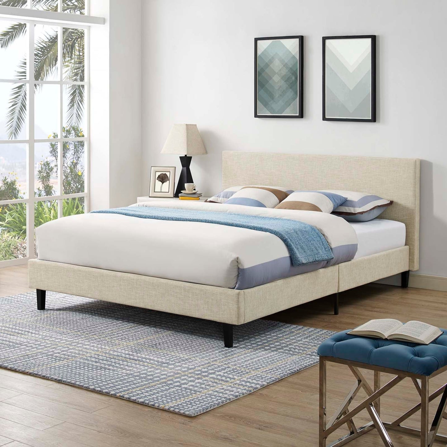 Anya Fabric Bed by Modway