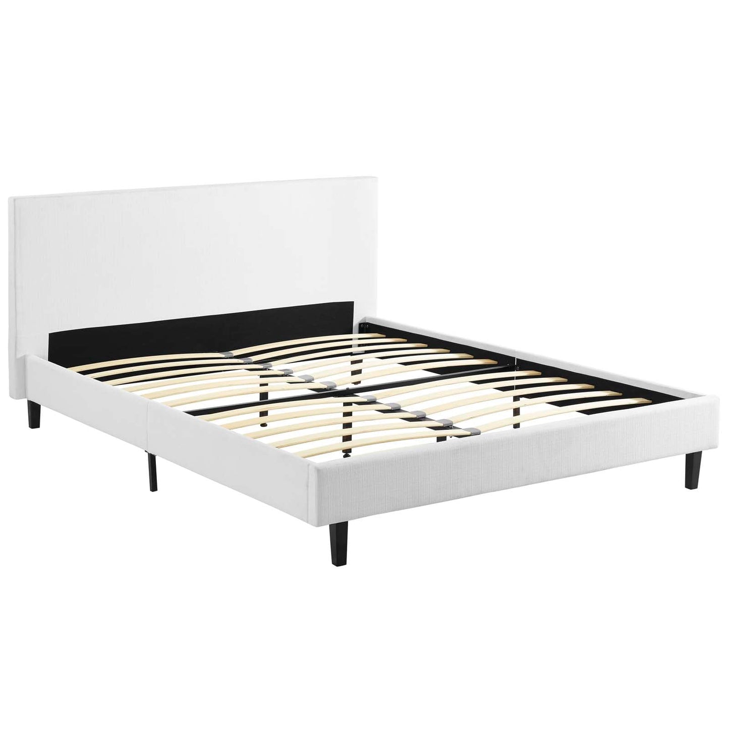 Anya Queen Fabric Bed White MOD-5420-WHI