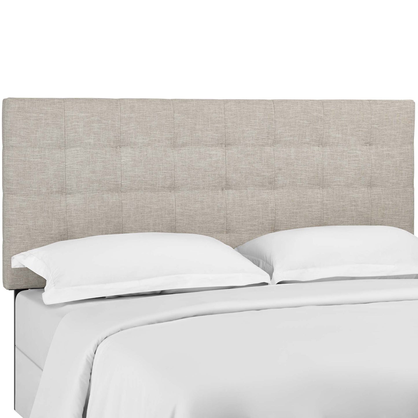 Paisley Tufted Upholstered Linen Fabric King and California King Headboard by Modway MOD-5855-BEI