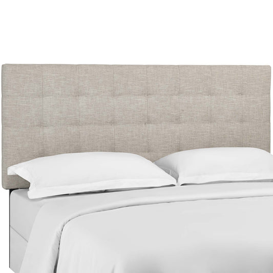 Paisley Tufted Upholstered Linen Fabric King and California King Headboard by Modway MOD-5855-BEI