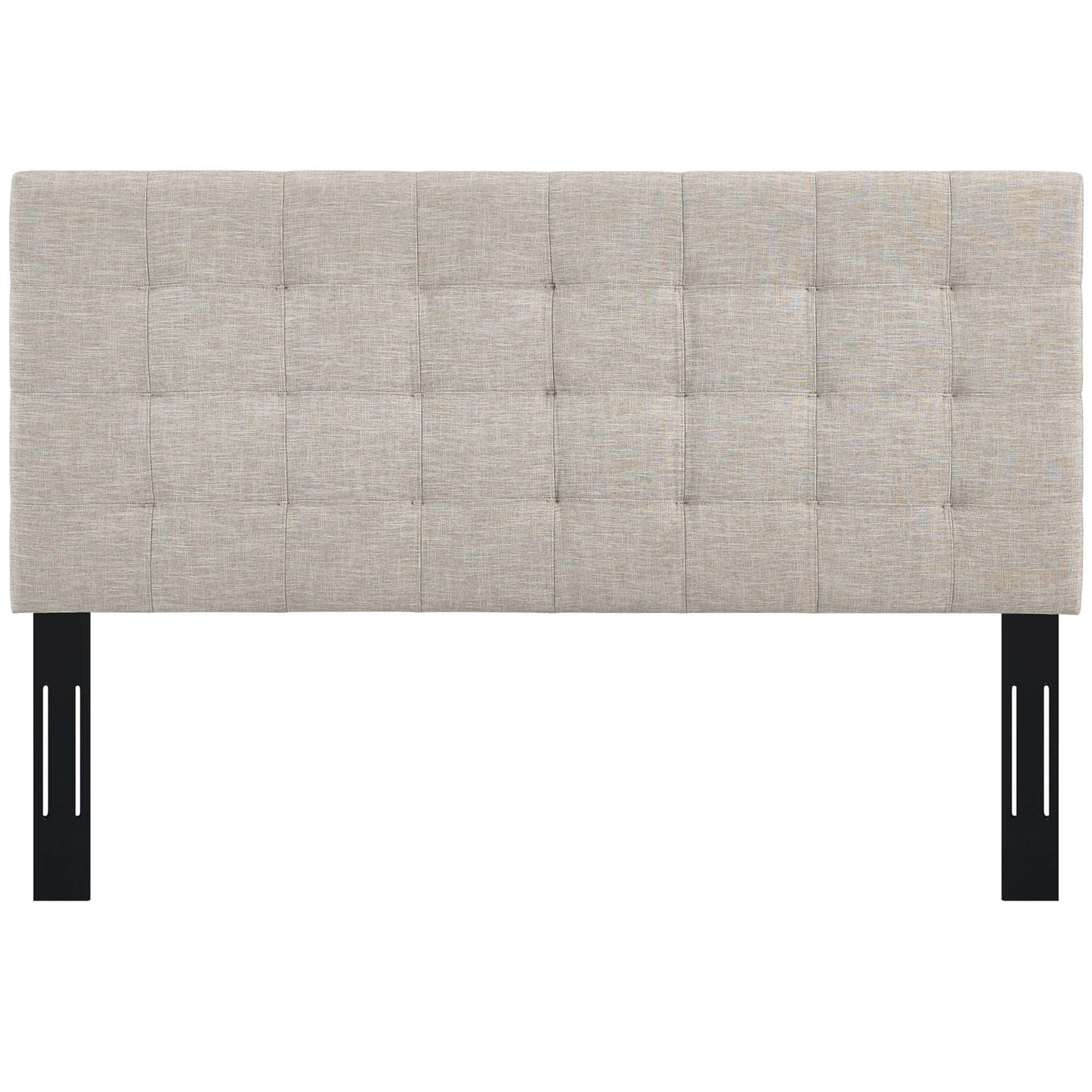 Paisley Tufted Upholstered Linen Fabric King and California King Headboard by Modway MOD-5855-BEI