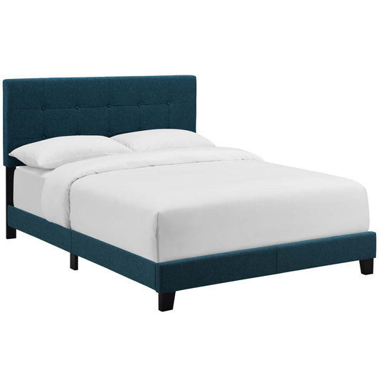 Amira Twin Upholstered Fabric Bed Azure MOD-5999-AZU