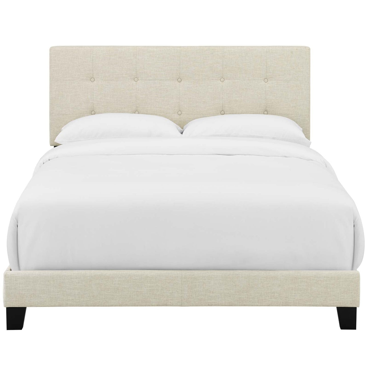 Amira Full Upholstered Fabric Bed Beige MOD-6000-BEI