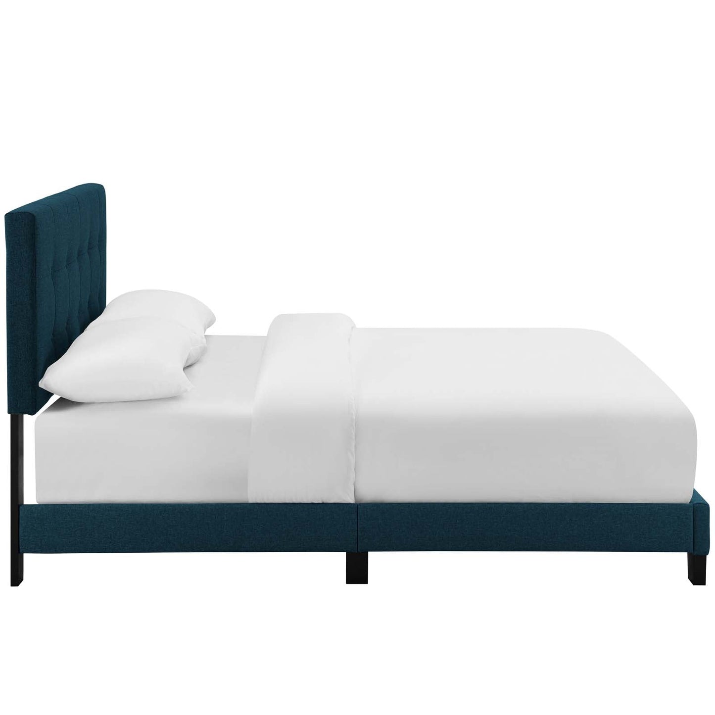 Amira King Upholstered Fabric Bed Azure MOD-6002-AZU