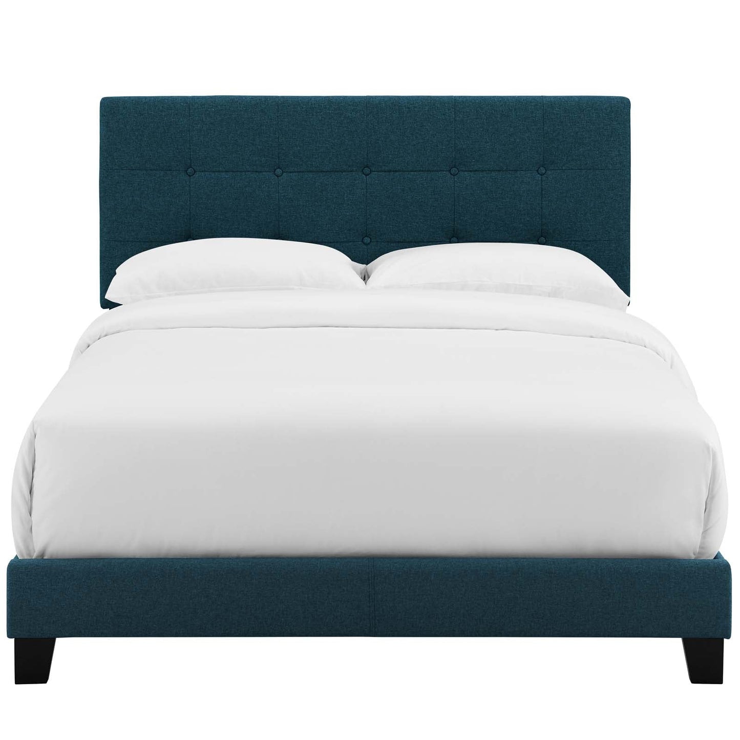Amira King Upholstered Fabric Bed Azure MOD-6002-AZU