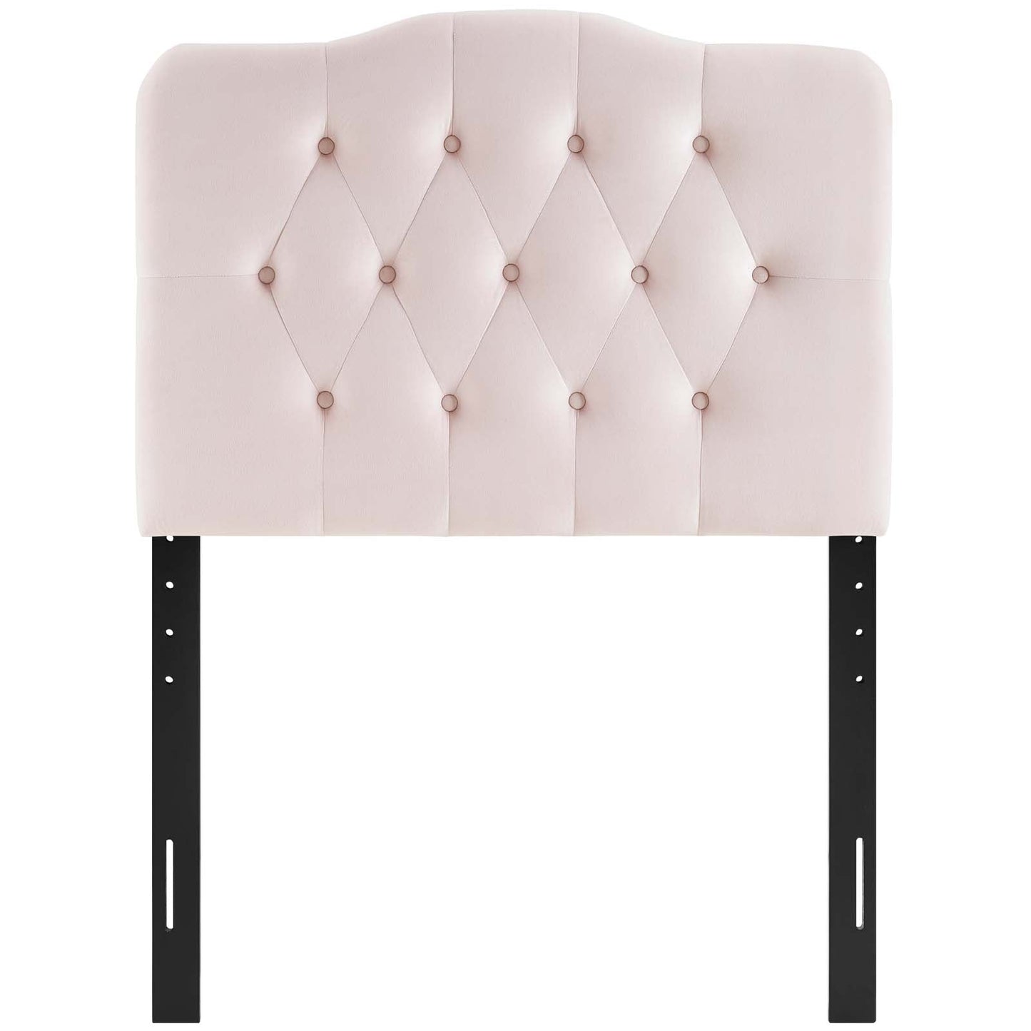 Annabel Twin Diamond Tufted Performance Velvet Headboard Pink MOD-6126-PNK