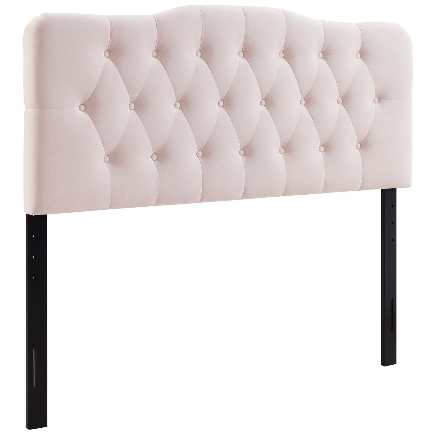Annabel King Diamond Tufted Performance Velvet Headboard Pink MOD-6127-PNK