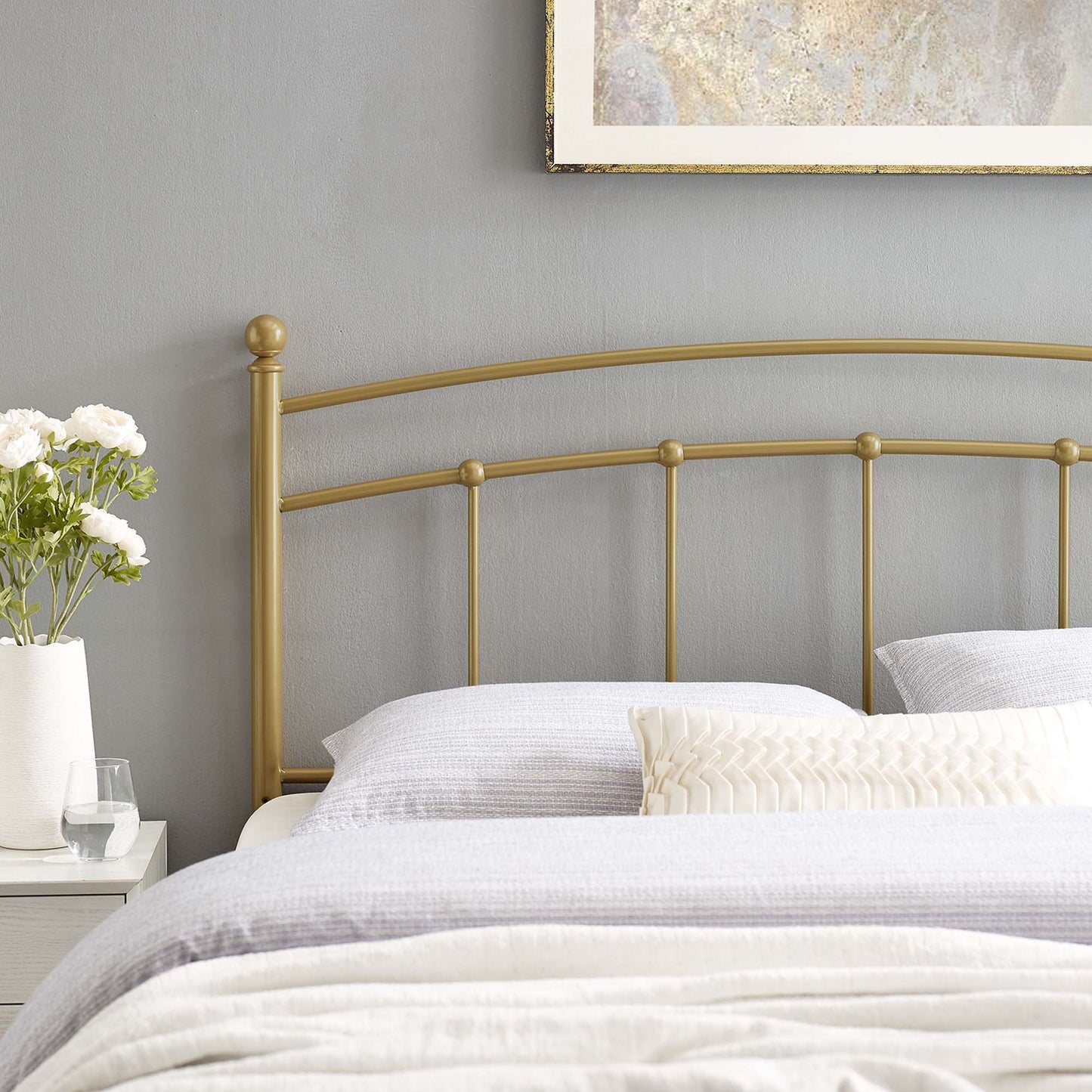 Abigail Metal Headboard by Modway - Full, King, Queen, Twin - Various Colors