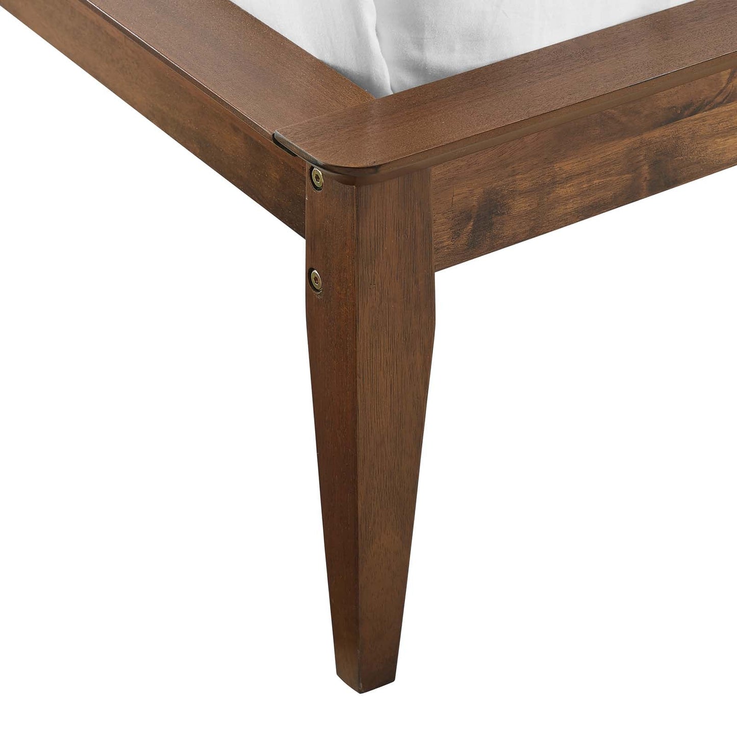 Astra Wood Platform Bed Walnut MOD-6250