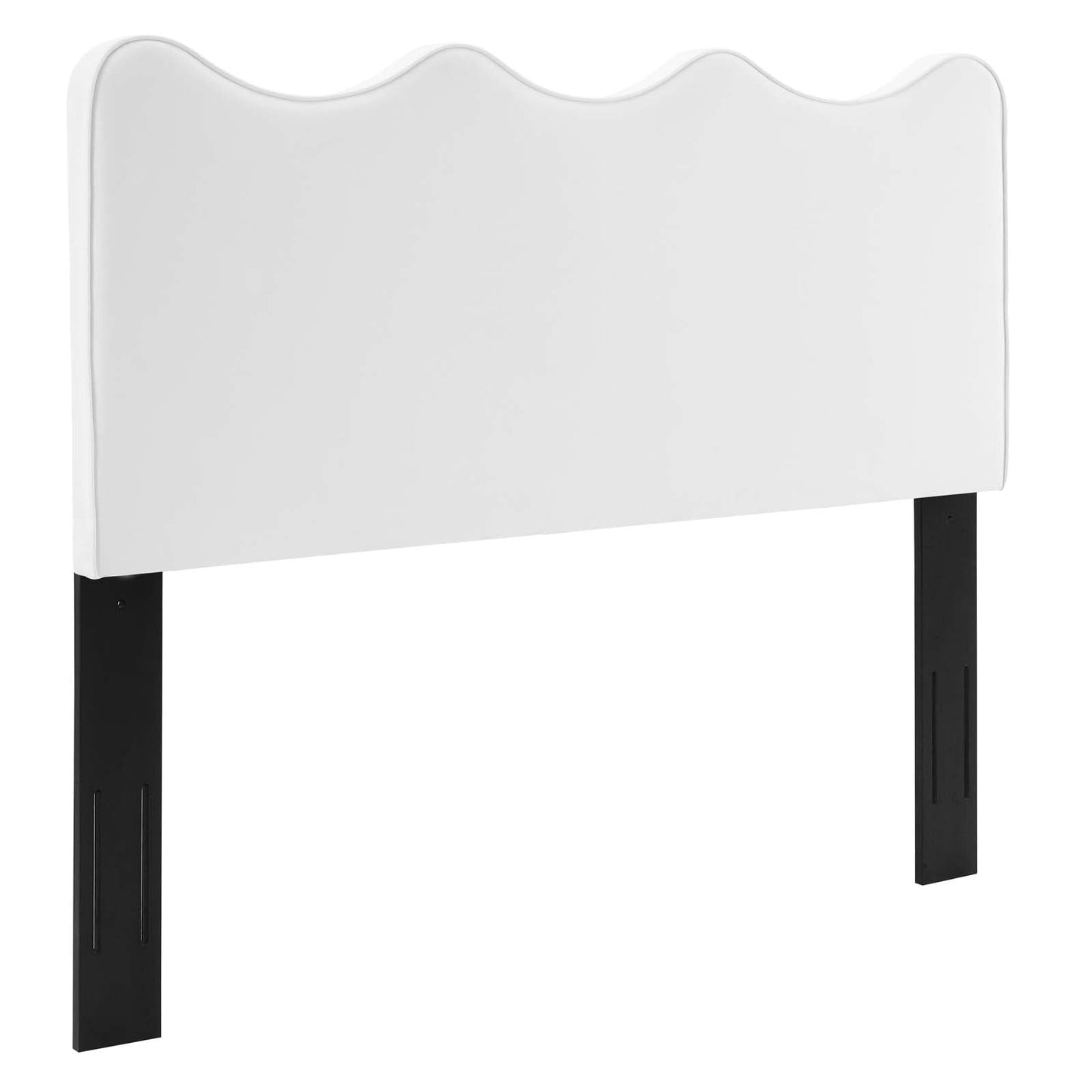 Athena Performance Velvet Twin Headboard White MOD-6519-WHI