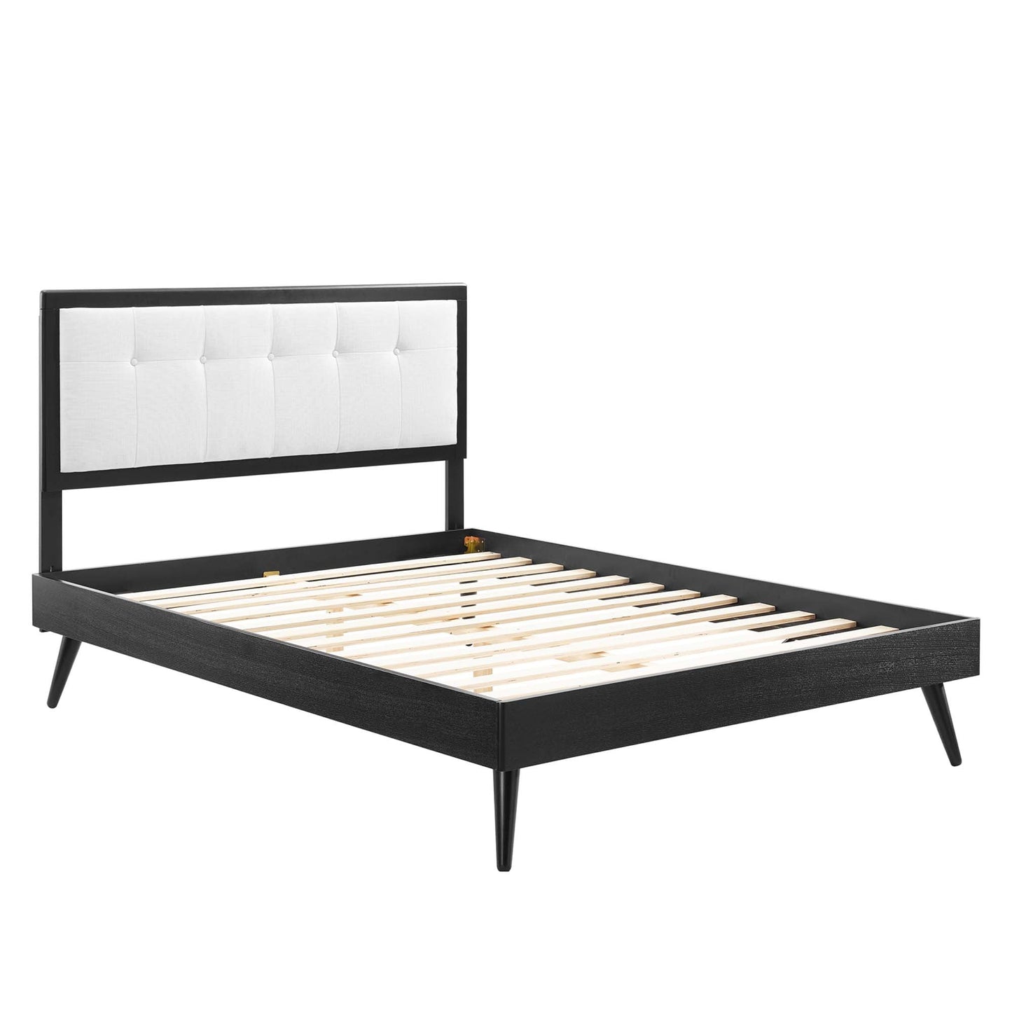 Willow Wood Platform Bed With Splayed Legs and Angular Frame by Modway