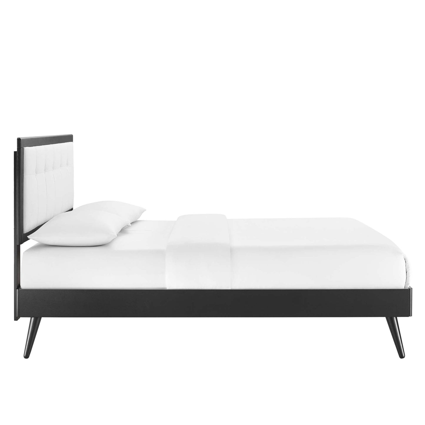 Willow Wood Platform Bed With Splayed Legs and Angular Frame by Modway