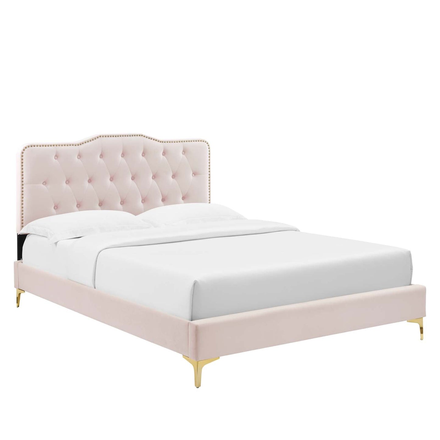 Amber Full Platform Bed Pink MOD-6781-PNK