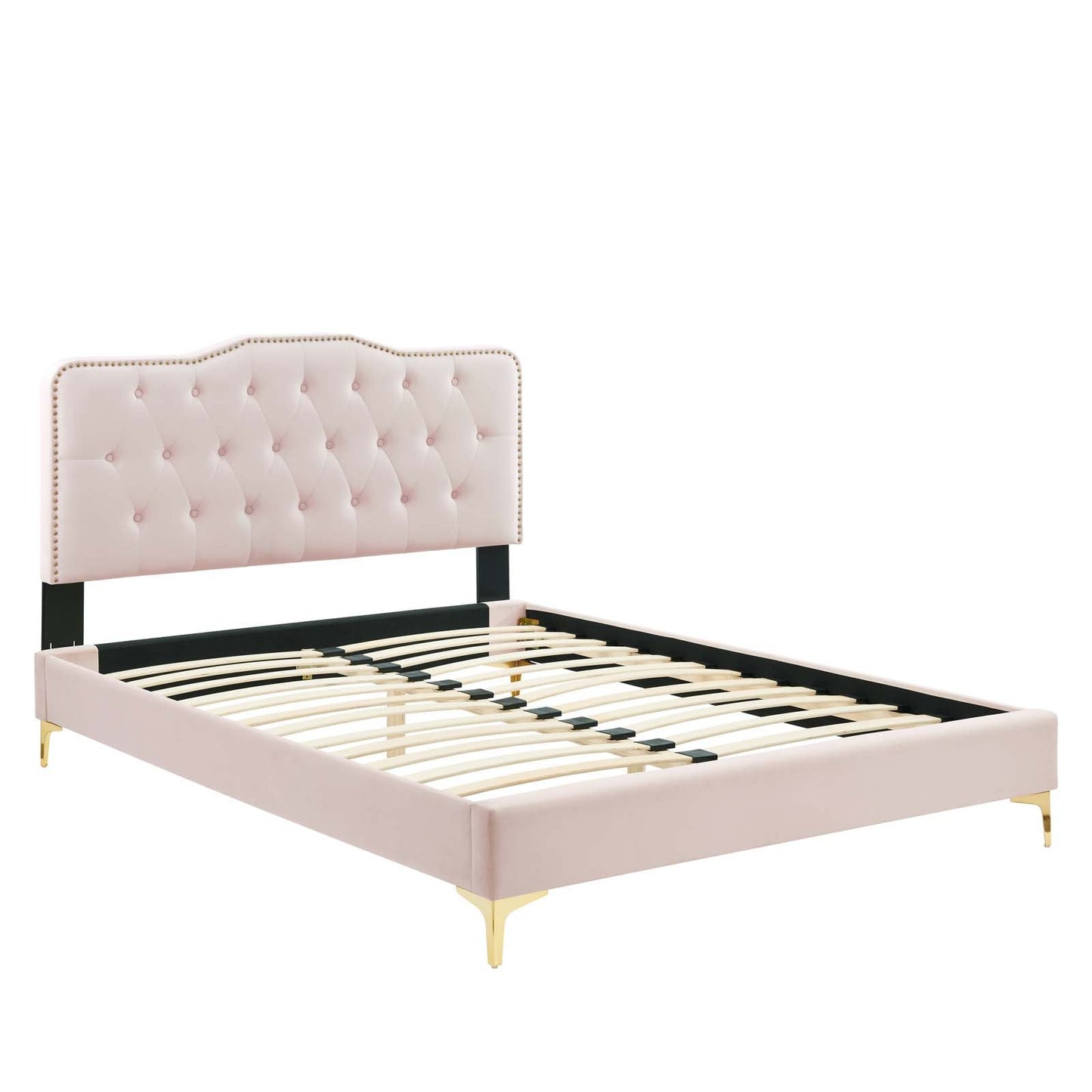 Amber Full Platform Bed Pink MOD-6781-PNK