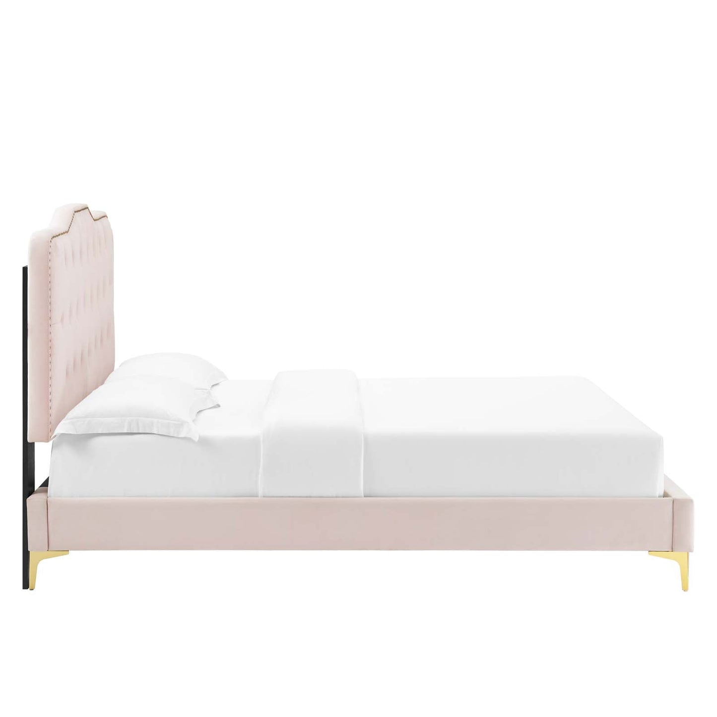 Amber Full Platform Bed Pink MOD-6781-PNK